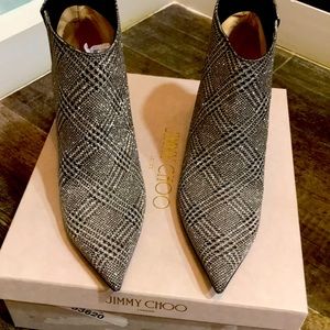 Jimmy choo Lancer 101 glitter stiletto boot